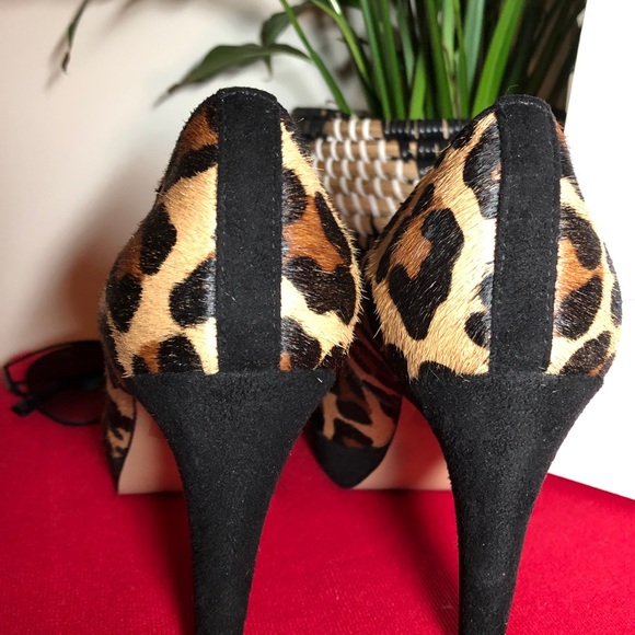 Leopard CHICO’S Calf Hair and Suede Heels - Picture 4 of 8